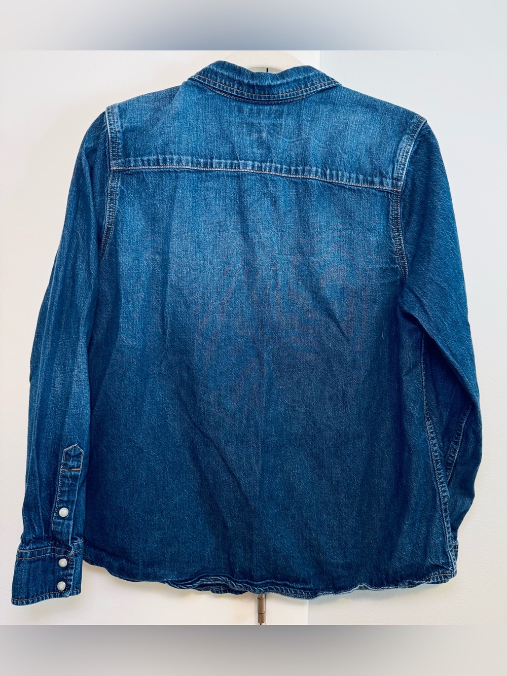 Lucky Brand Dark Blue Denim Western Shirt. 100% cotton. - Picture 4 of 5